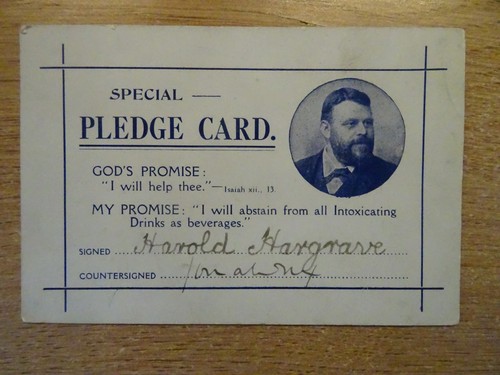 Temperance society abstainer - society, abstainer's
