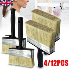 12x Shed Fence Brush 5" Multipurpose Wide Block Paint Paste Wood Decking Garden