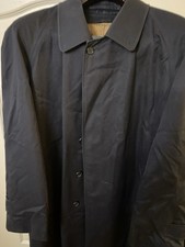 Burberry Men's Trench Coat - Navy - House Check - House check Wool lining UK52