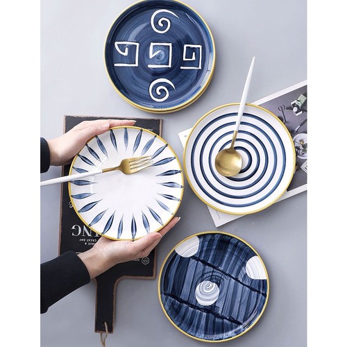Handmade ceramic steak plate - steak,
