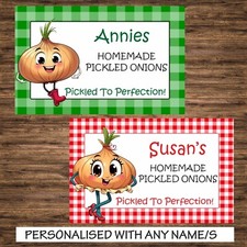 18 Personalised Pickled onion