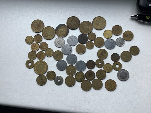 Mixed vintage tokens job - tokens, lot
