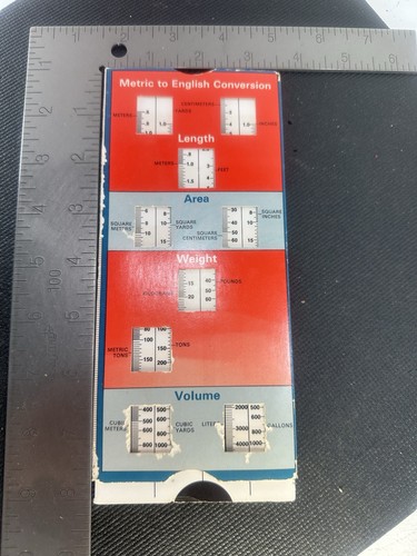 Vintage amoco metric - metric, system