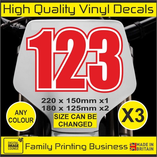 Race numbers custom - x,