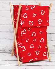 Wooden Laundry Basket with Lid