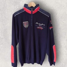 Mens vintage Paul & shark yachting KPW 1938 knitwear quarter zip, medium