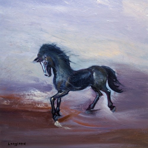 Beautiful horse oil - beautiful, painting