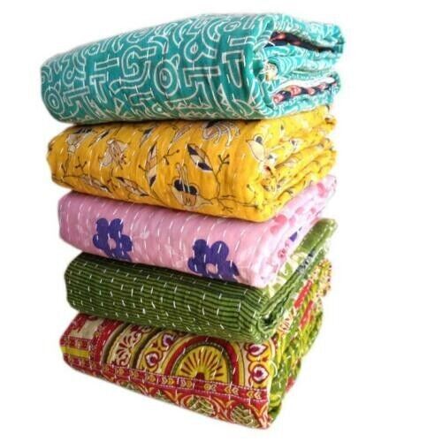 Vintage kantha quilt indian - vintage,