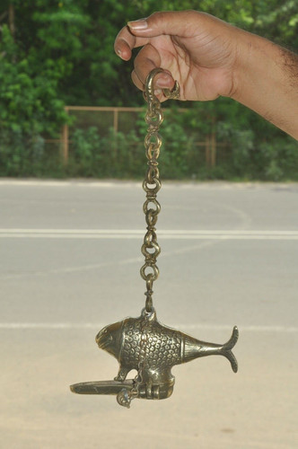 Vintage brass fish - vintage, shape