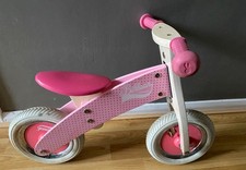 Janod Wooden Balance Bike Pink