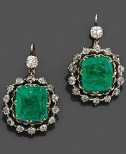 Antique Emerald & Lab-Created