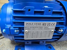 Polestar MOTOR - 0.75KW -   FOOT MOUNT - 3 PHASE  Brand new with ding