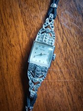 1950s - 60s Vintage Art Deco Rotary Ladies Cocktail Watch Powered By AS 1051