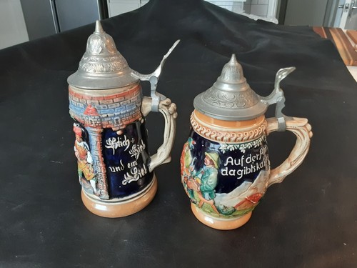 Vintage german beer steins - vintage,