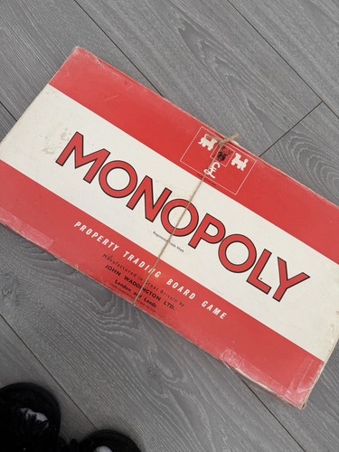 Vintage 1960s monopoly board - monopoly,