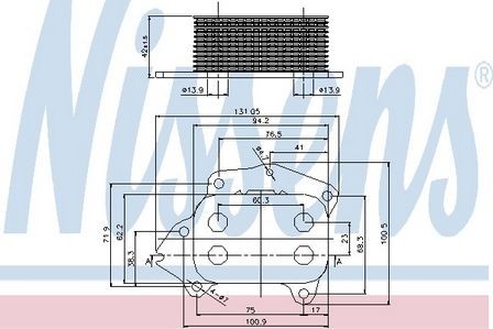 Nissens engine oil - engine, cooler