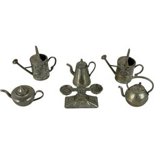 Vintage Pewter Miniature Tea