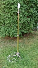 Antique Brass Standard Lamp Column type with three legs working