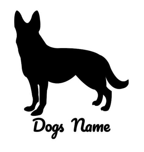 Personalised dog vinyl car - personalised,