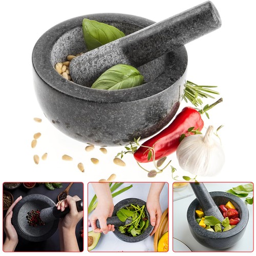 Large granite pestle and - pestle,