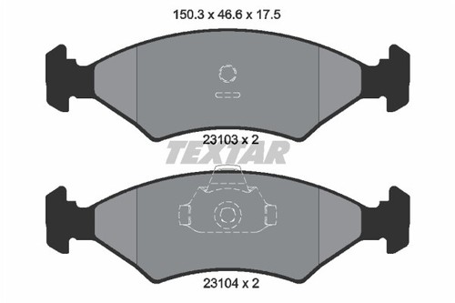 Brake pad set disc - disc, for