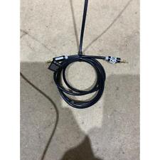 Onn. WM325AV Basic Aux Audio Cable Black 3.5mm to 3.5mm Metal Connector Shell