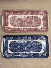 Vintage Royal Tudor Ware Coaching Taverns Staffordshire Serving Dish c1960-70's