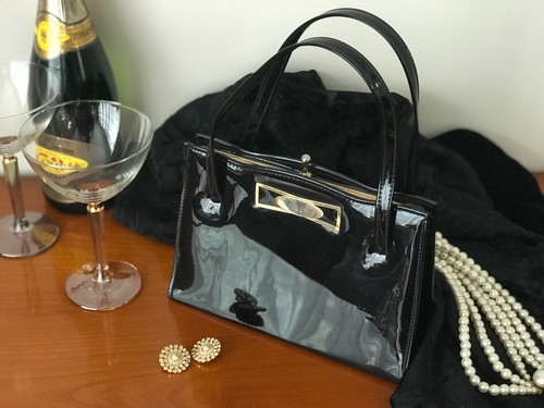 Black patent vintage - patent, 1940/50's