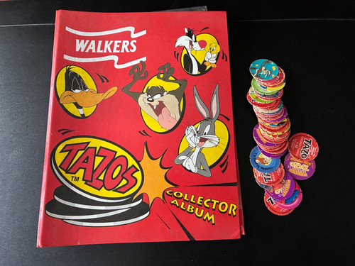 Vintage walkers crisps tazos - vintage,