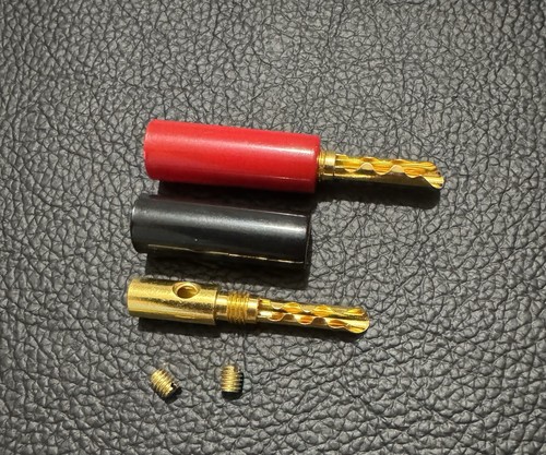 Gold plated bfa banana plug - gold,