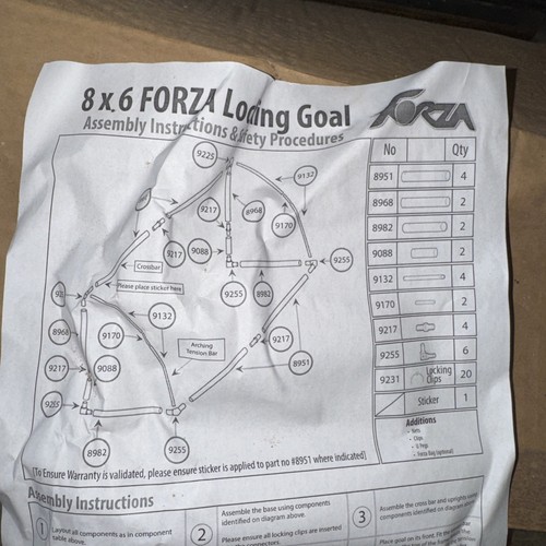 Forza football goal 8ft x - |,