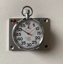 Vintage Heuer Ritter Rattrapante Mechanical Stopwatch Dashboard Rally Timer