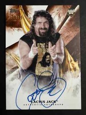 2019 Topps WWE Legend of Wresting Cactus Jack Auto On Card Mick Foley Auto /99