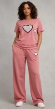 Ladies 2 pcs Love Heart Logo