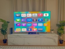 Bespoke  TV Stand Marble Finish 189cm. Drawers MDF Wood