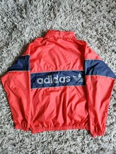 Vintage ADIDAS Quarter Zip Rain Jacket Cagoule Size Small