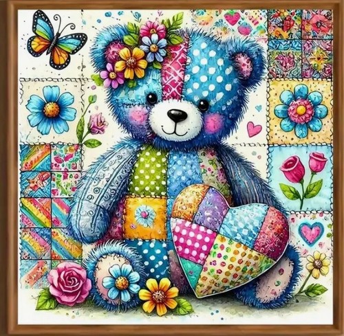 Large pastel patchwork - pastel,