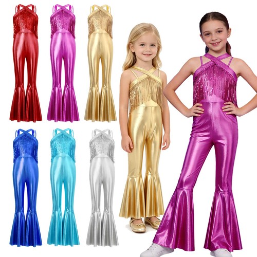 Girl metallic fringe halter - metallic,