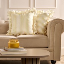 OHS Stripe Frill Cushion