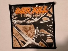 Overkill Over Kill I Hear Black Sew On patch music metal VINTAGE recording