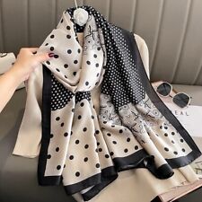 Silk Scarf Ladies Women Polka dot Design Hijab Shawl Wrap scarf Christmas gift