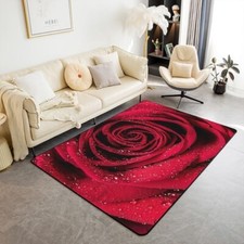 Red Rose Flower Thick Soft