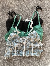 Lace Bralettes 3 Bundle Size S