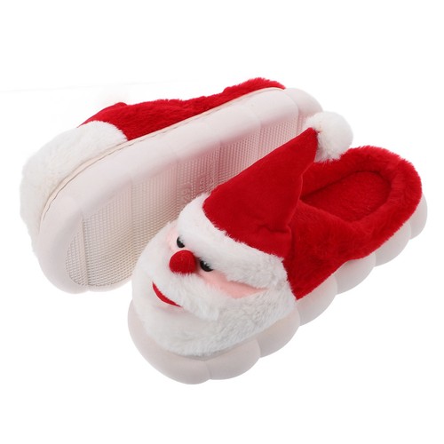 Pair warm santa slippers - ,