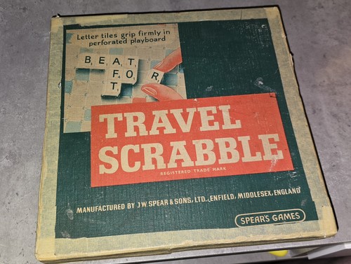 Vintage travel scrabble - travel,