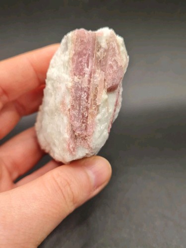 Raw pink tourmaline chunk - raw,