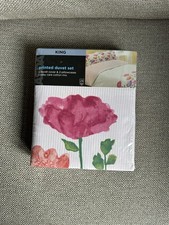 King Size Reversible Printed Duvet Cover 225x220cm And 2 Pillow Cases 48 X 74cm