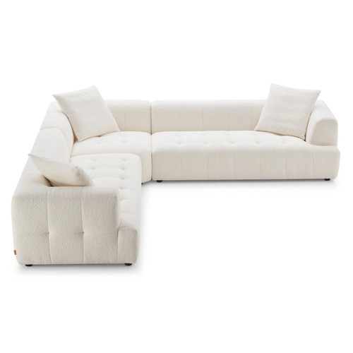 Kaynes ivory boucle corner - kaynes,