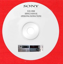 Sony PCM-R500 Service manual and operating instructions on 1 cd in pdf format 