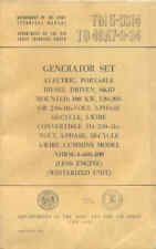 TM5-5314 Generator diesel Cummins A-601-100 Repair Maintenance Operators book US